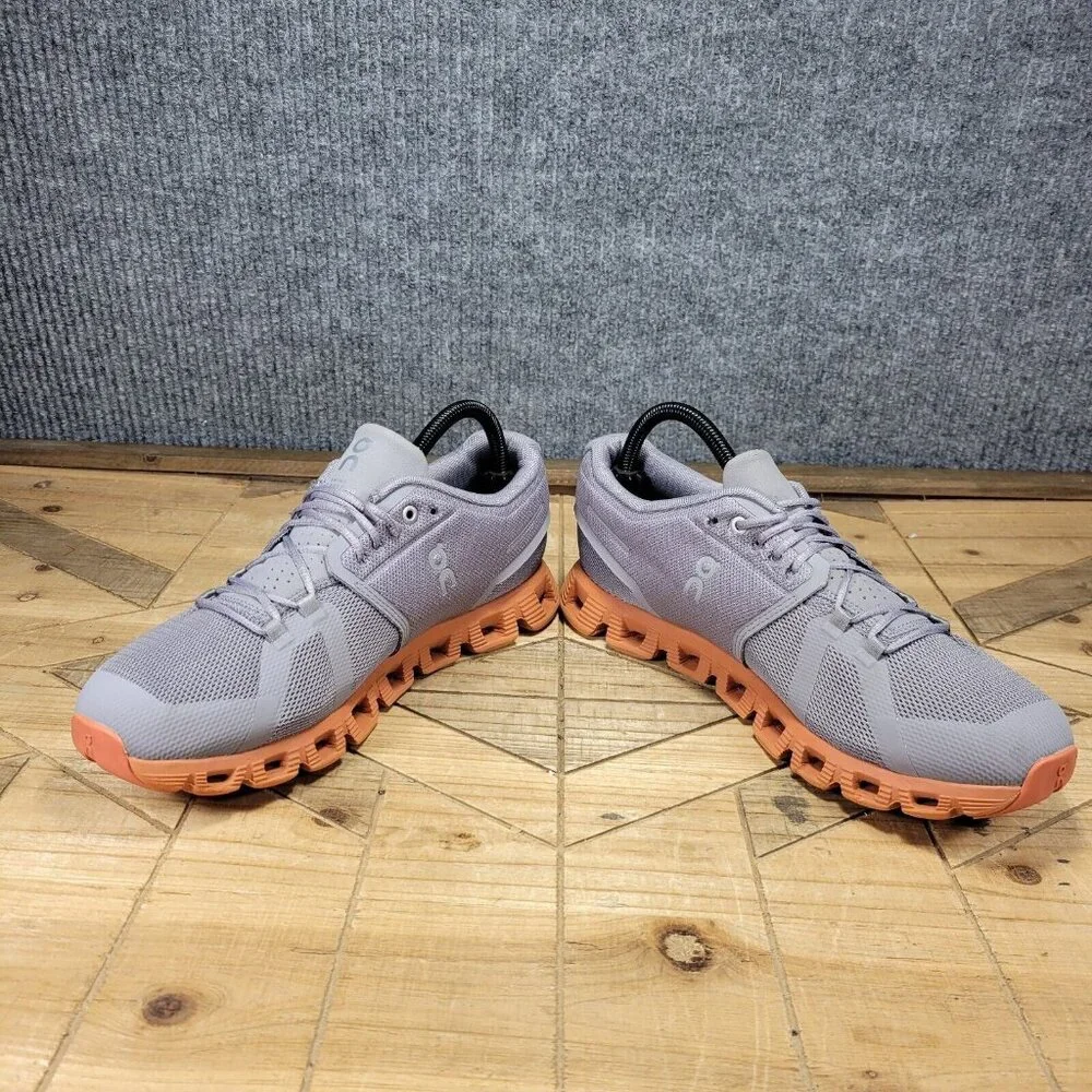 On Cloud 5 Mens Size 8.5 Zinc Grey Canyon Orange 59.98888 Running Athletic Shoes - Picture 4 of 11